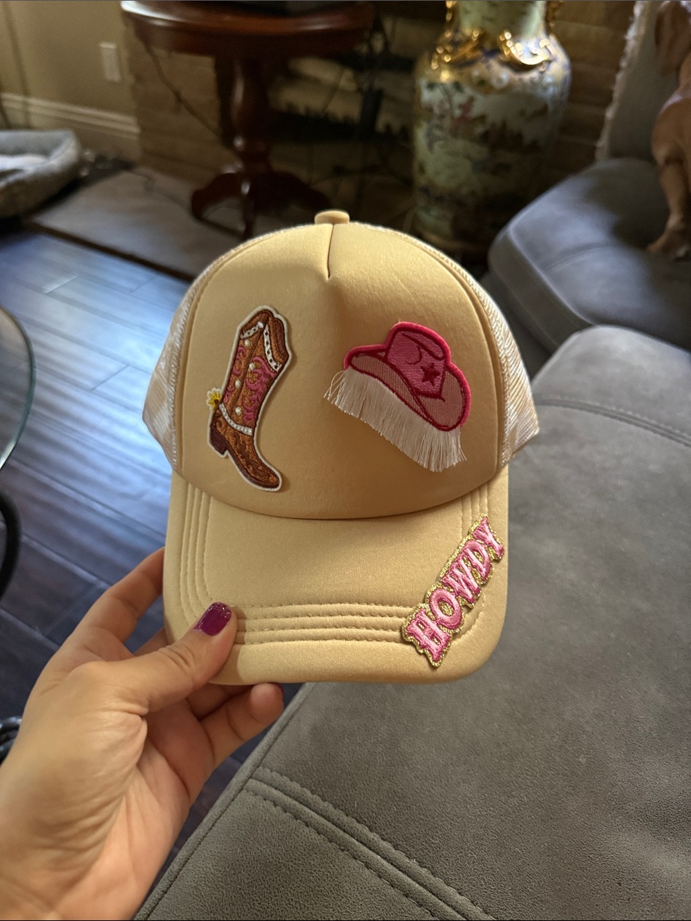 Trucker hat western coastal SnapBack beach fun cowboy pink howdy